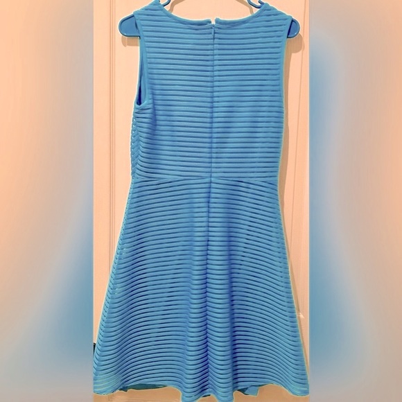 NWT Stitch Fix I 41 Hawthorn Marina Pool Blue Sleeveless Knit Mini Dress - Picture 3 of 5